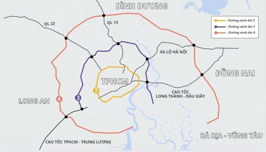 Vành đai 4 Tp.HCM tổng lực thi công, dẫn sóng đầu tư bất động sản ào ào đổ về khu vực này chốt booking